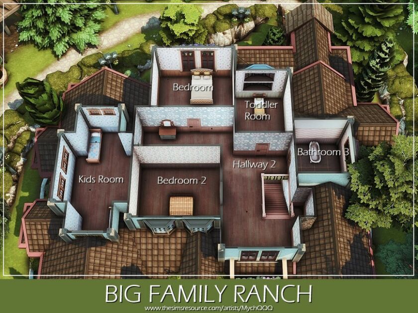 BIG Family Ranch By Mychqqq 7 sims 4 cc big family ranch by mychqqq 3