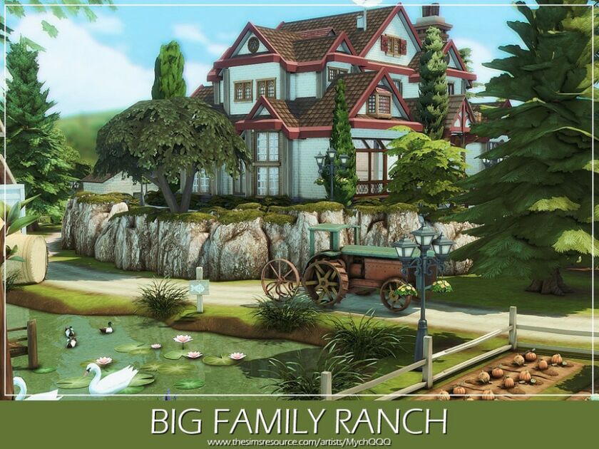 BIG Family Ranch By Mychqqq 2 sims 4 cc big family ranch by mychqqq 6