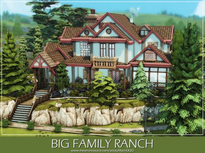 BIG Family Ranch By Mychqqq 3 sims 4 cc big family ranch by mychqqq 7