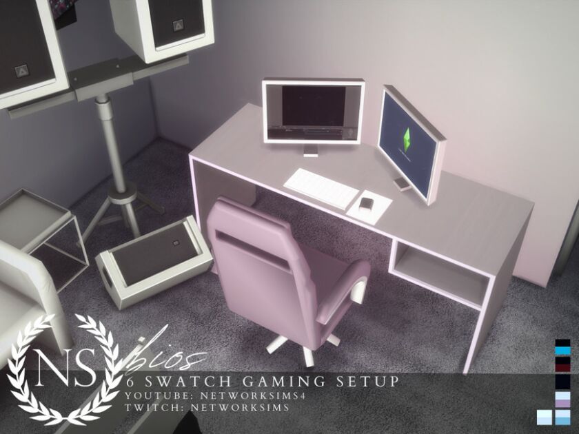 Bios Gaming Setup 2 sims 4 cc bios gaming setup networksims by networksims 2