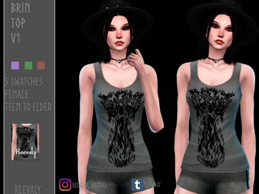Brin TOP V1 By Reevaly 1 Brin TOP V1 By Reevaly Sims 4 CC
