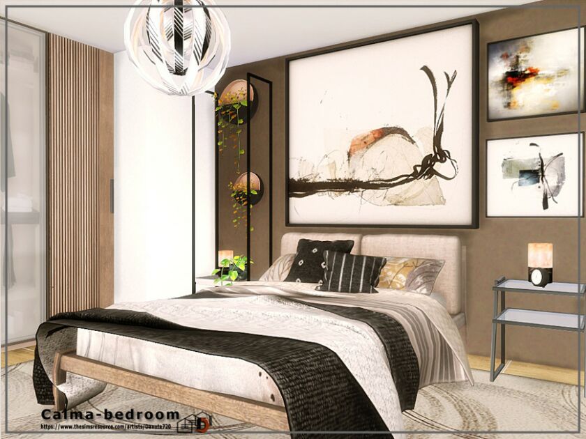 Calma-Bedroom By Danuta720 1 Calma-Bedroom By Danuta720 Sims 4 CC
