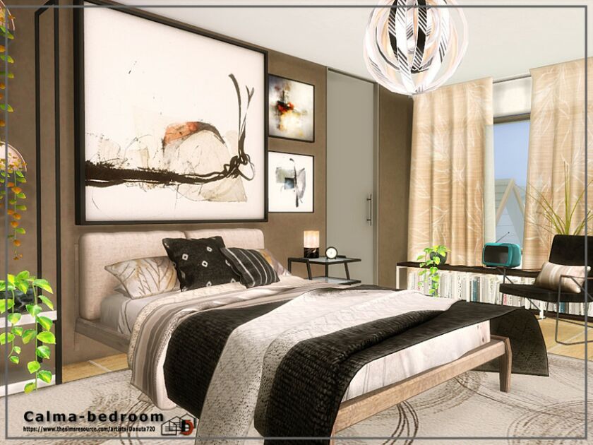 Calma-Bedroom By Danuta720 5 sims 4 cc calma bedroom by danuta720 2
