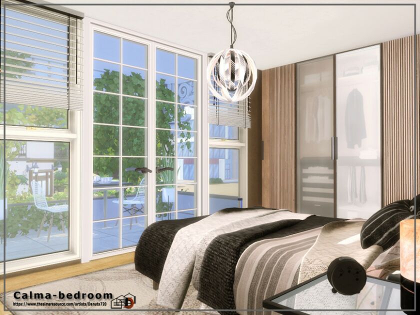 Calma-Bedroom By Danuta720 2 sims 4 cc calma bedroom by danuta720 5