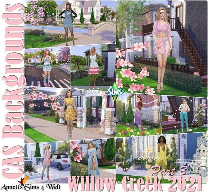 CAS Backgrounds Willow Creek 2021 Part 3 1 CAS Backgrounds Willow Creek 2021 Part 3 Sims 4 CC