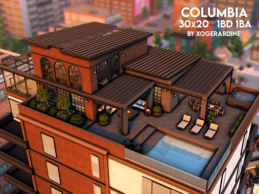 Columbia (NO CC) By Xogerardine Sims 4 CC