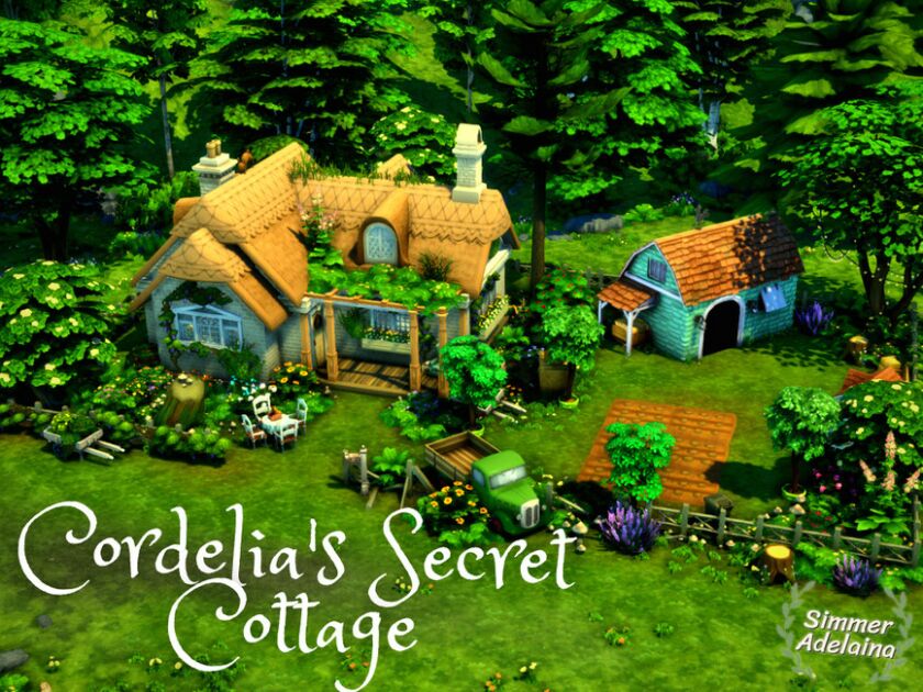 Cordelia’s Secret Cottage Sims 4 CC