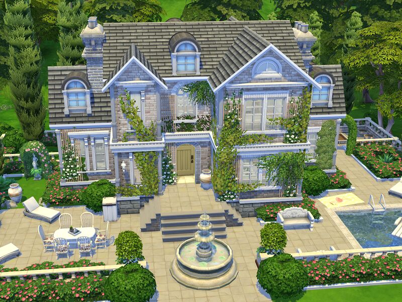 Cottagecore Manor 1 Cottagecore Manor Sims 4 CC