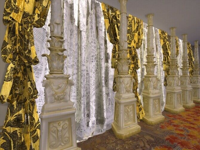 Curtains ALL Over The House & Canopy 2 sims 4 cc curtains all over the house canopy at anna quinn stories 5