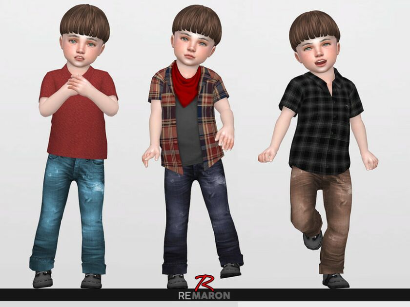 Denim Pants For Toddler 02 By Remaron 2 sims 4 cc denim pants for toddler 02 by remaron 2