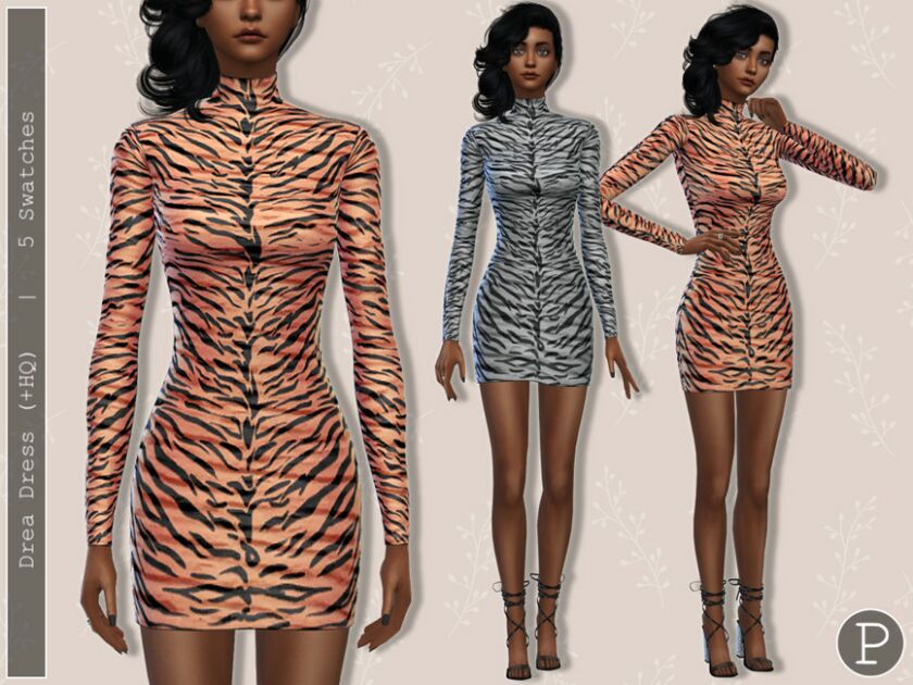Drea Dress 1 Drea Dress Sims 4 CC