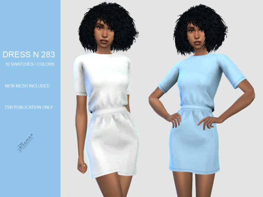 Dress 283 By Pizazz 1 Dress 283 By Pizazz Sims 4 CC