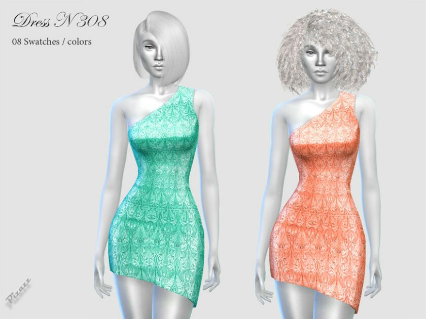 Dress N 308 By Pizazz 1 Dress N 308 By Pizazz Sims 4 CC