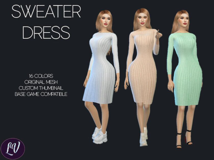 Dress VOL.5 By Linavees 1 Dress VOL.5 By Linavees Sims 4 CC