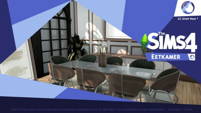 Eetkamer Dining Room By Cicada 1 Eetkamer Dining Room By Cicada Sims 4 CC