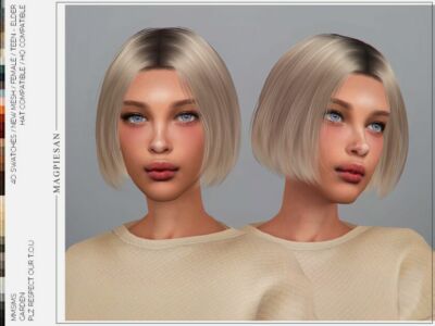 Garden Hair By Magpiesan Sims 4 CC