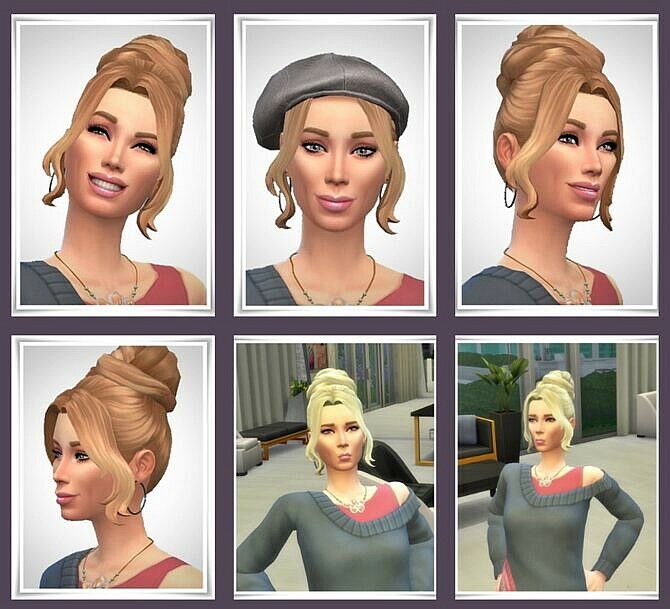 Georgia Hair 1 Georgia Hair Sims 4 CC