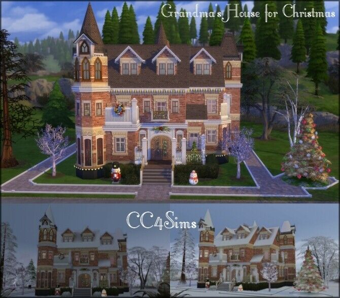 Grandma’s House For Christmas 1 Grandma’s House For Christmas Sims 4 CC