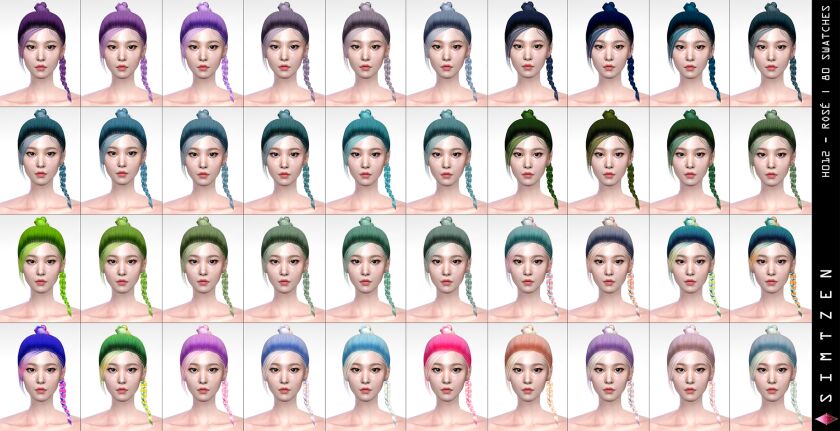 sims 4 cc h012 blackpink rose by simtzen 3