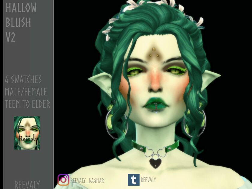 Hallow Blush V2 By Reevaly Sims 4 CC