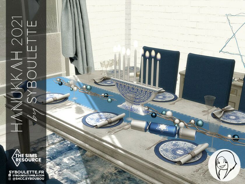 Hanukkah 2021 – Part 1: Furnitures By Syboubou 5 sims 4 cc hanukkah 2021 part 1 furnitures by syboubou 2