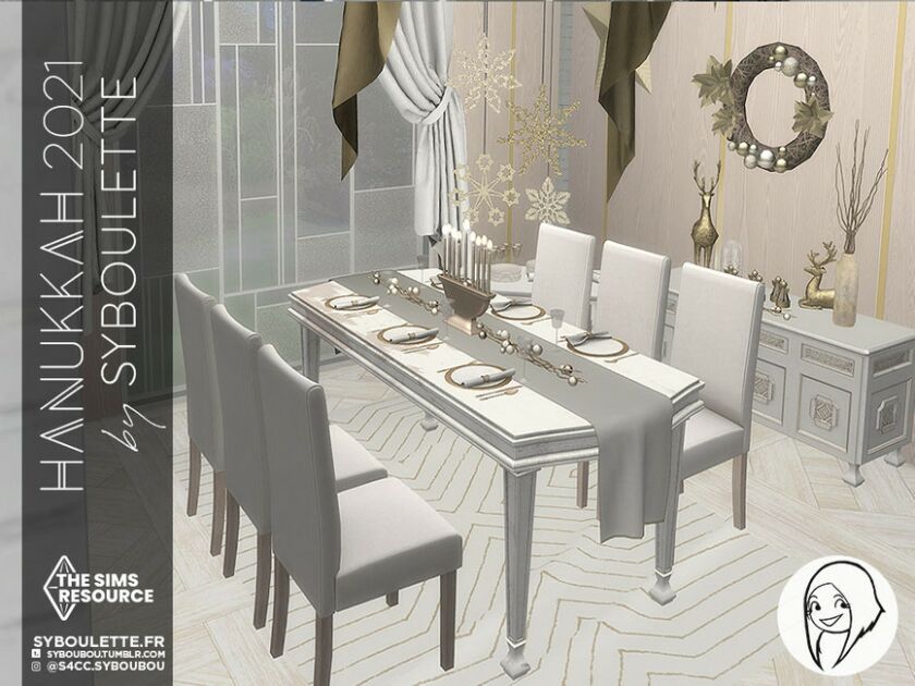 Hanukkah 2021 – Part 1: Furnitures By Syboubou 4 sims 4 cc hanukkah 2021 part 1 furnitures by syboubou 3