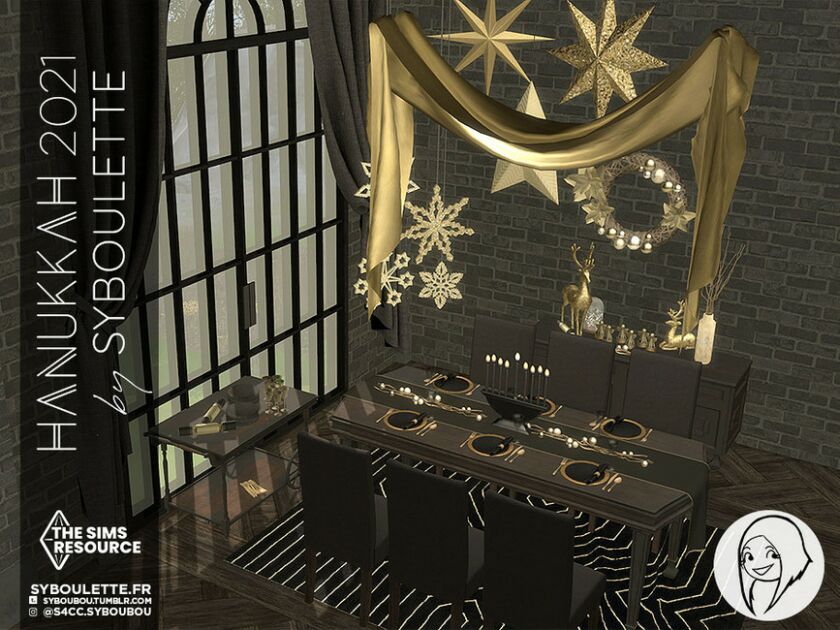 Hanukkah 2021 – Part 1: Furnitures By Syboubou 2 sims 4 cc hanukkah 2021 part 1 furnitures by syboubou 4
