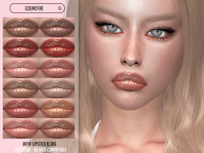 IMF Jaiya Lipstick N.386 By Izziemcfire 1 IMF Jaiya Lipstick N.386 By Izziemcfire Sims 4 CC