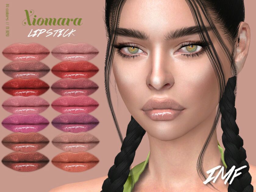 Xiomara Lipstick N.329 By Izziemcfire 1 Xiomara Lipstick N.329 By Izziemcfire Sims 4 CC