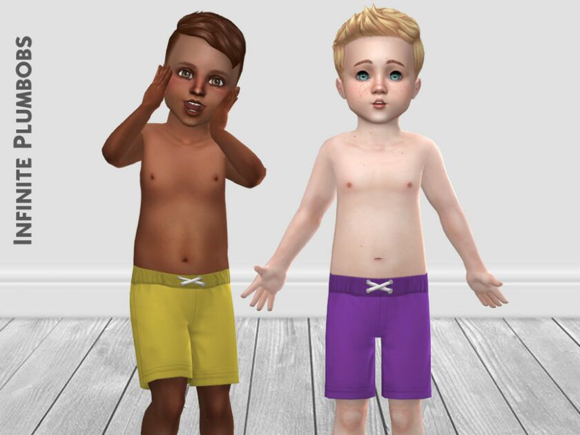 sims 4 cc ip toddler swim trunks by infiniteplumbobs 3