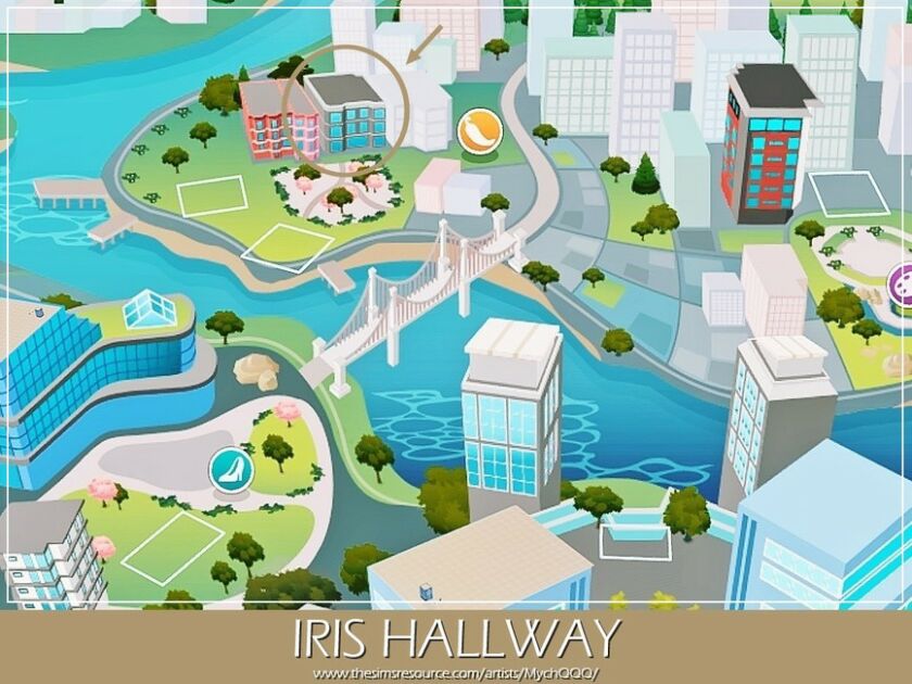 Iris Hallway By Mychqqq 2 sims 4 cc iris hallway by mychqqq 6