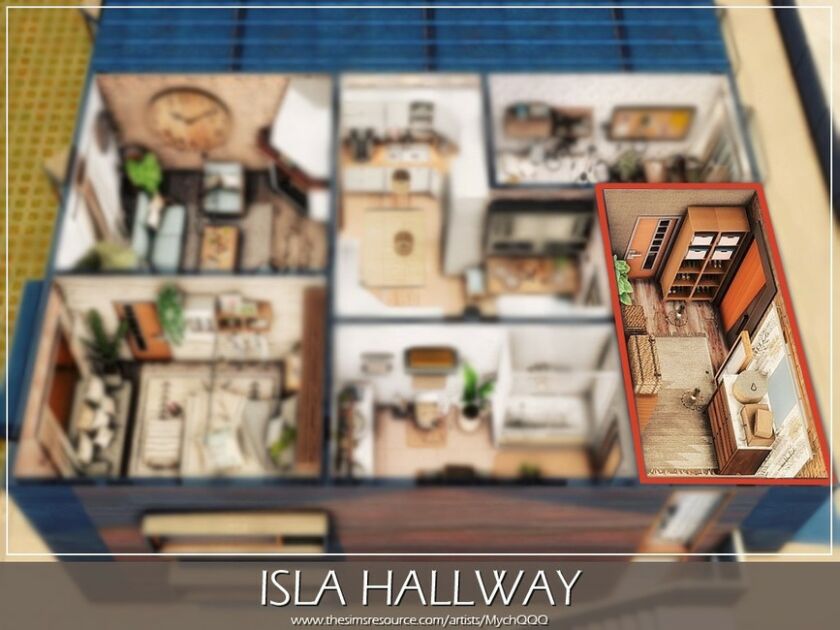 Isla Hallway By Mychqqq 3 sims 4 cc isla hallway by mychqqq 6