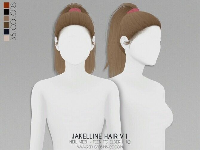 Jakelline Hair V1 & V2 + Kids And Toddler 9 sims 4 cc jakelline hair v1 v2 kids and toddler at redheadsims by redheadsims 2