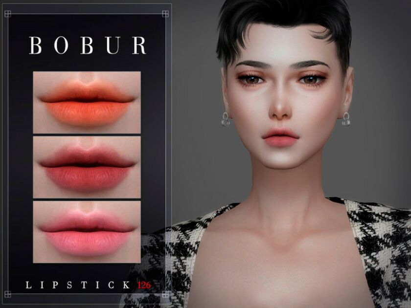 Lipstick 126 By Bobur3 2 sims 4 cc lipstick 126 by bobur3 3