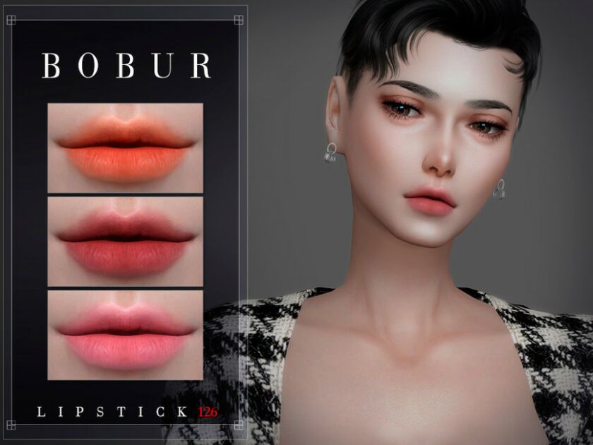 Lipstick 126 By Bobur3 3 sims 4 cc lipstick 126 by bobur3 4