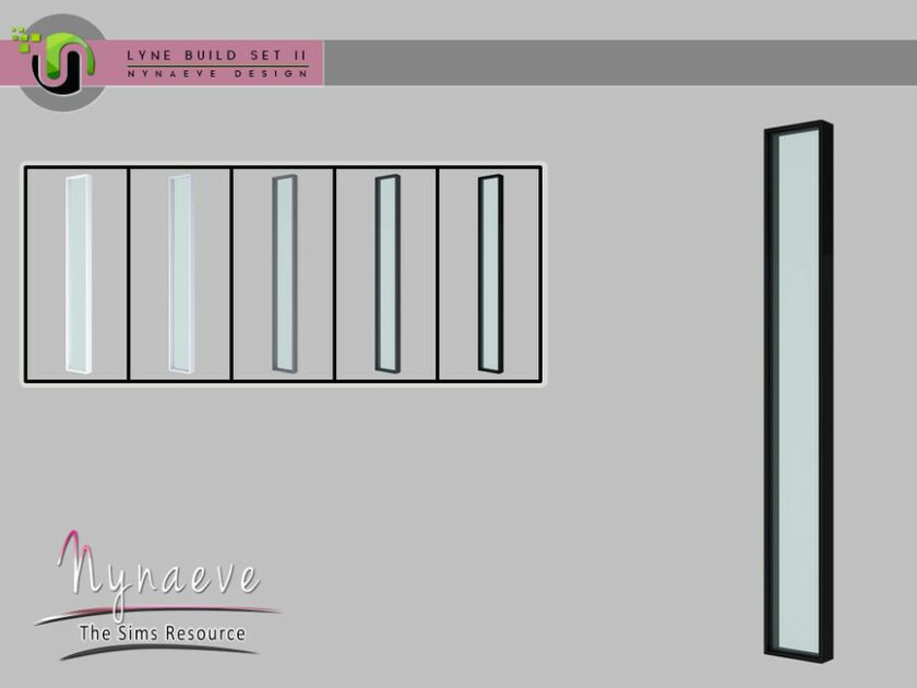 Lyne Build SET II – Medium Window – 1×1 Left 1 Lyne Build SET II – Medium Window – 1×1 Left Sims 4 CC