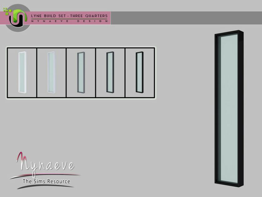 Lyne Build SET IV – Three Quarters Window – 1×1 Left 1 Lyne Build SET IV – Three Quarters Window – 1×1 Left Sims 4 CC