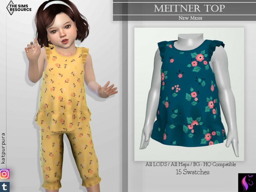 Meitner TOP By Katpurpura Sims 4 CC