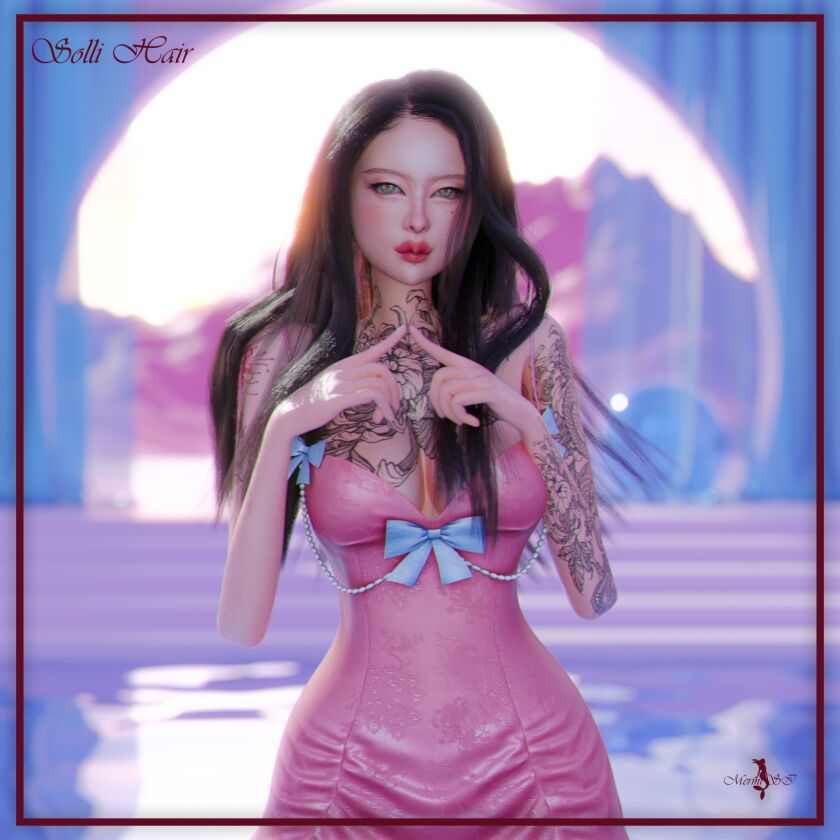 Mrmi - Solli Hair & Mrmi - Michele Hair 1 Mrmi – Solli Hair & Mrmi – Michele Hair Sims 4 CC