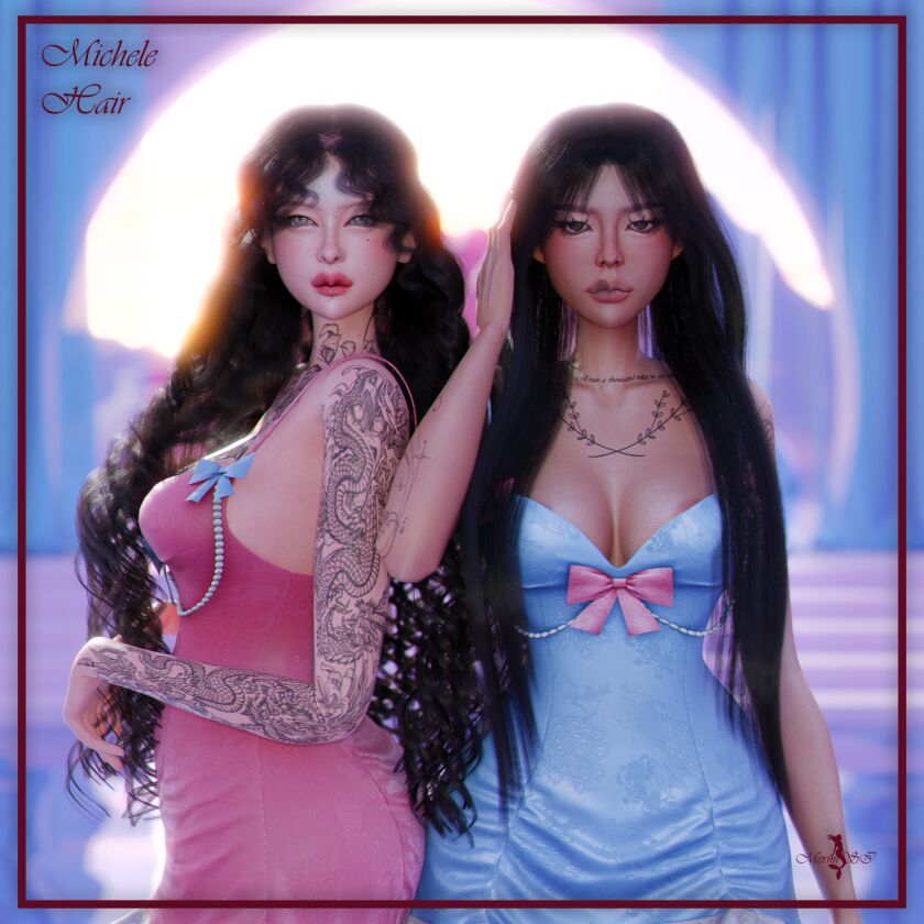 Mrmi - Solli Hair & Mrmi - Michele Hair 5 sims 4 cc mrmi solli hair mrmi michele hair hair only 2