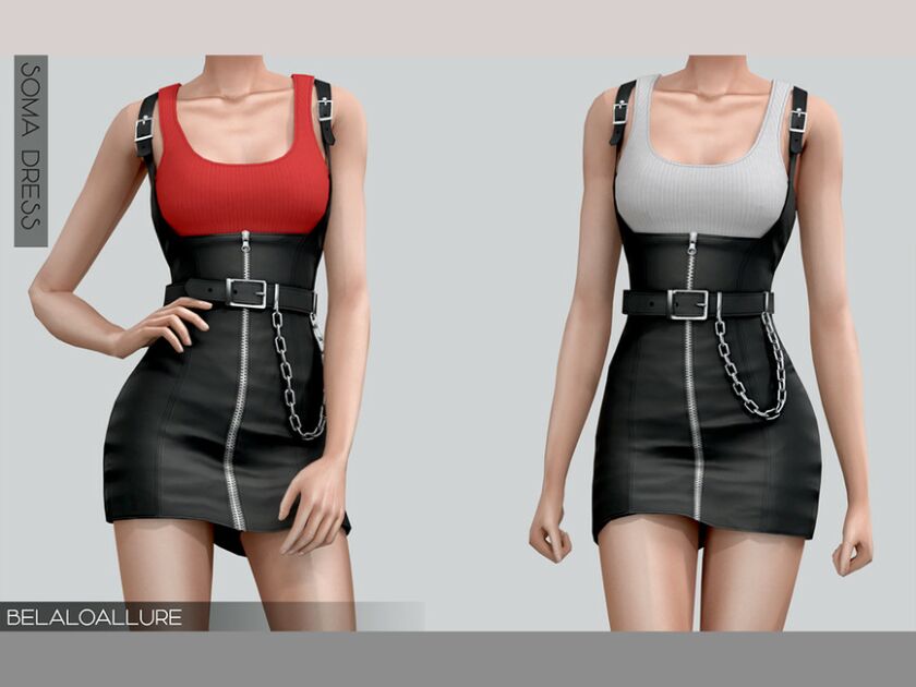 Belaloallure_Soma Dress By Belal1997 2 sims 4 cc patreon belaloallure soma dress by belal1997 2