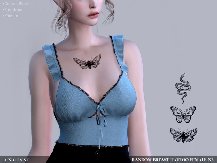 Random Breast Tattoo Female N3 By Angissi 1 Random Breast Tattoo Female N3 By Angissi Sims 4 CC