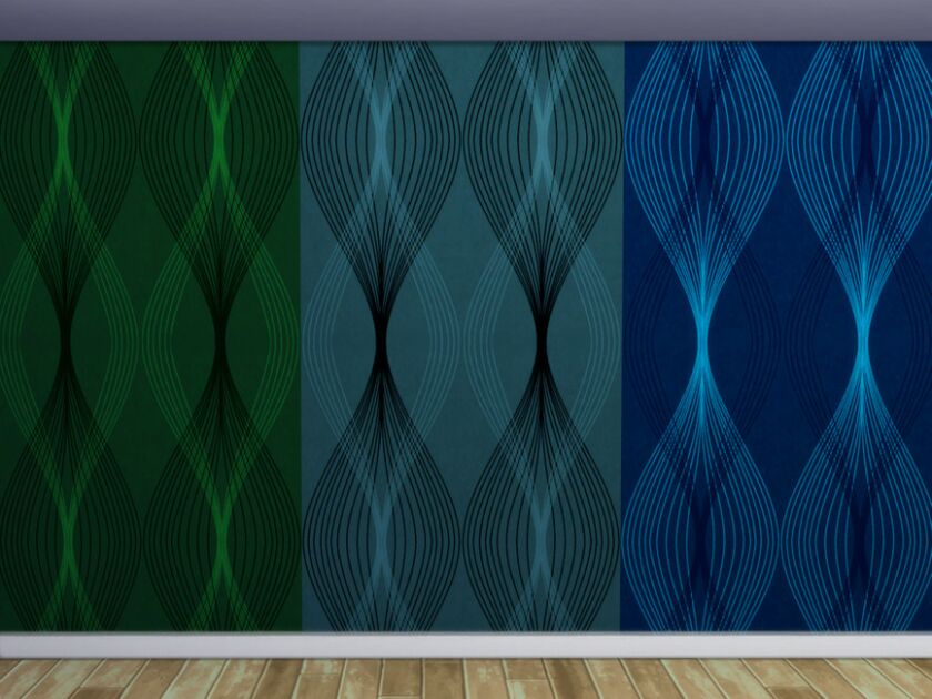 sims 4 cc roobs vertical waves wallpaper by rubriel 3
