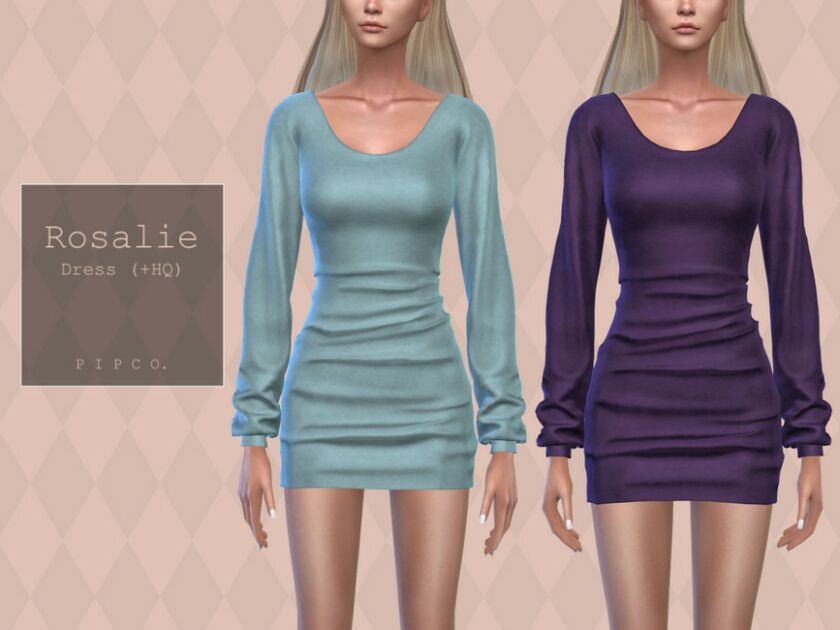 Rosalie Dress Sims 4 CC