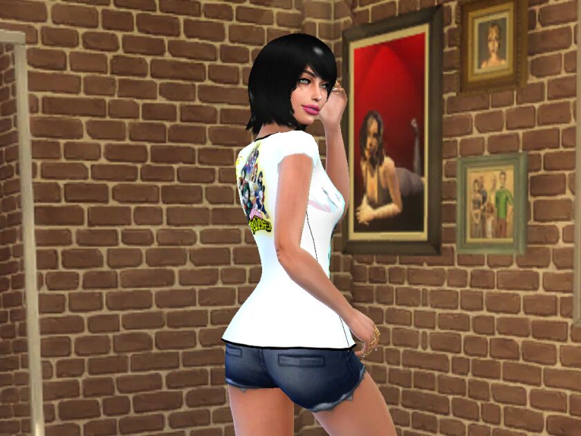 Shoto Boku NO Hero T-Shirt 5 sims 4 cc shoto boku no hero t shirt 3