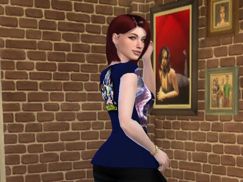 Shoto Boku NO Hero T-Shirt 3 sims 4 cc shoto boku no hero t shirt 5