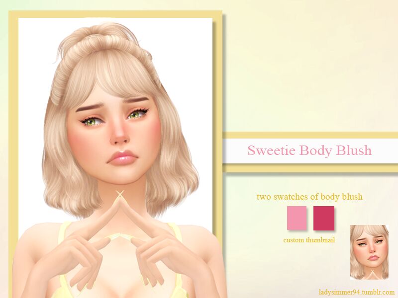 Sweetie Body Blush By Ladysimmer94 1 Sweetie Body Blush By Ladysimmer94 Sims 4 CC
