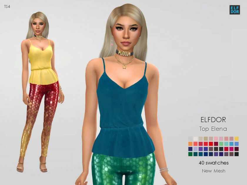 TOP Elena By Elfdor 2 sims 4 cc top elena by elfdor 3