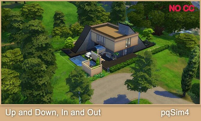 UP And Down, In And OUT Home 1 UP And Down, In And OUT Home Sims 4 CC