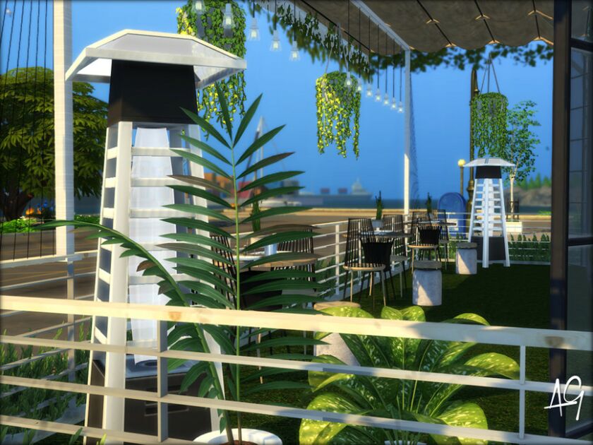 Waterfront Dinner Theatre By Algbuilds 3 sims 4 cc waterfront dinner theatre by algbuilds 6